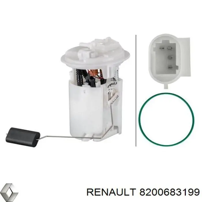 Moduł pompy paliwowej z czujnikiem poziomu paliwa Renault (RVI) 8200683199 cena, od 67,34 USD