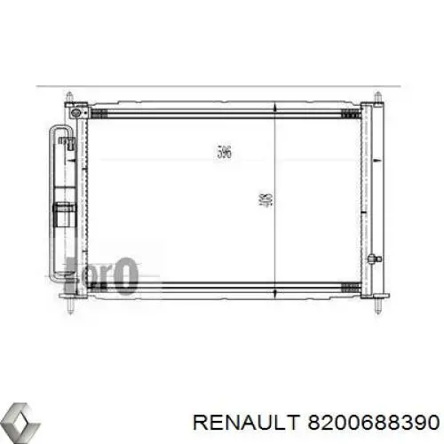 Do koszyka 8200688390 Renault (RVI) Chłodnica silnika