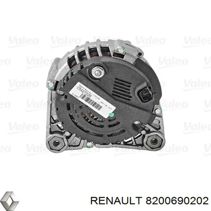 Do koszyka 8200690202 Renault (RVI) Alternator