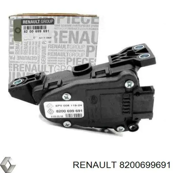 Do koszyka 8200699691 Renault (RVI) Czujnik położenia pedału przyspieszenia (gazu)