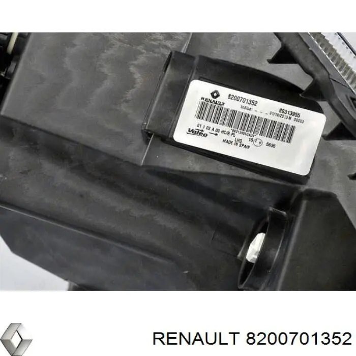 Reflektor lewy Renault (RVI) 8200701352 cena, od 141,18 USD