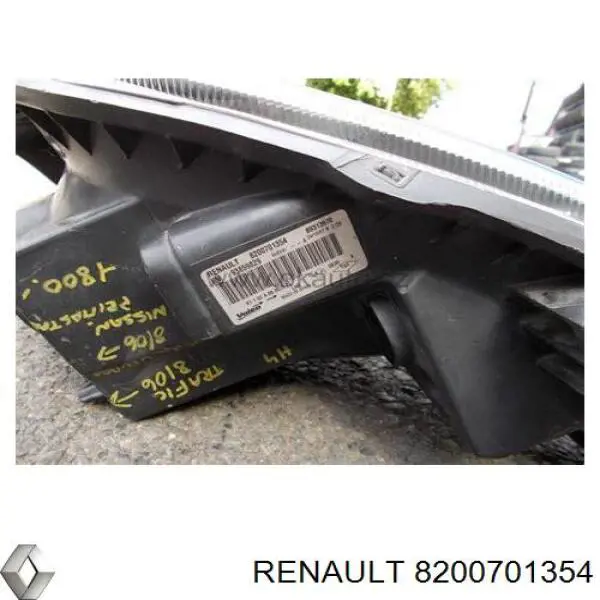 Reflektor lewy Renault (RVI) 8200701354 cena, od 122,98 USD