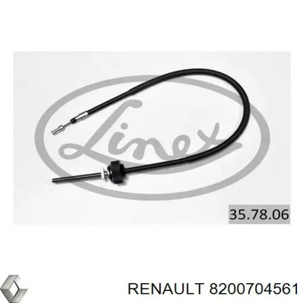 8200704561 Renault (RVI) Linka hamulca ręcznego tylna prawa/lewa