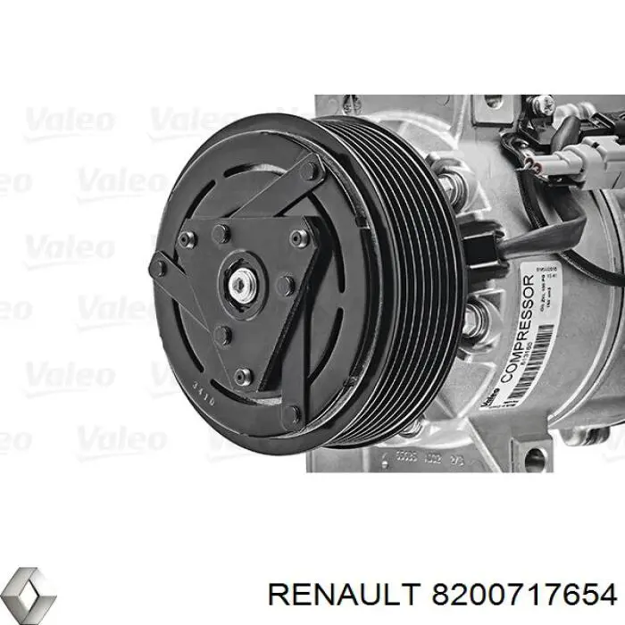 8200717654 Renault (RVI) Sprężarka klimatyzacji