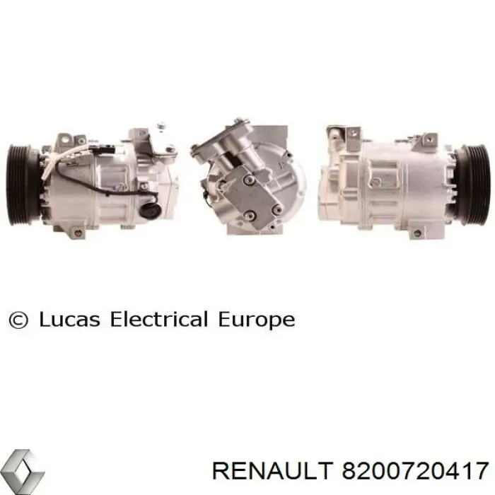 Sprężarka klimatyzacji Renault (RVI) 8200720417 cena, od 391,06 USD