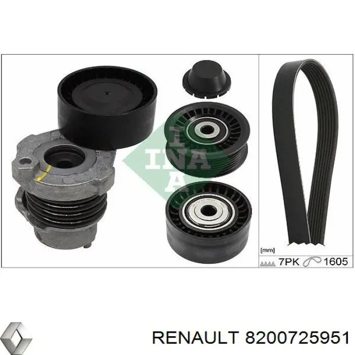 Rolka prowadząca, kierunkowa paska napędowego Renault (RVI) 8200725951 cena, od 18,11 USD