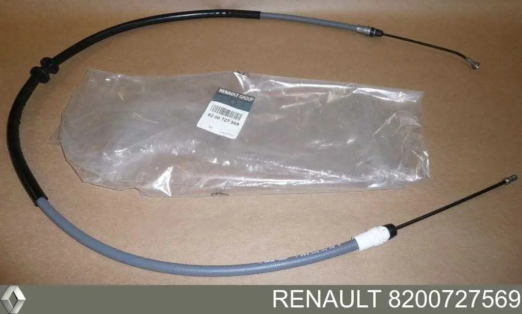 Linka hamulca ręcznego tylna prawa/lewa Renault (RVI) 8200727569 cena, od 20,05 USD