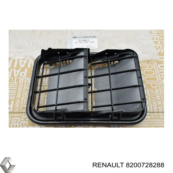 Zaślepka (kratka) lamp przeciwmgielnych zderzaka przedniego prawa Renault (RVI) 8200728288 cena, od 20,15 USD