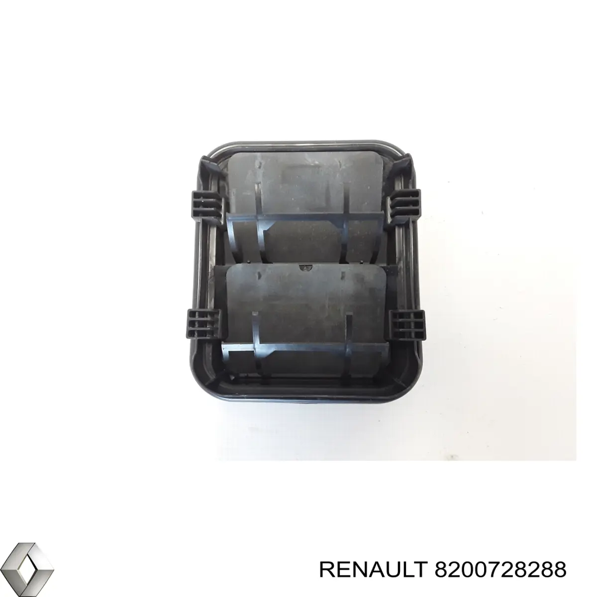 Do koszyka 8200728288 Renault (RVI) Zaślepka (kratka) lamp przeciwmgielnych zderzaka przedniego prawa