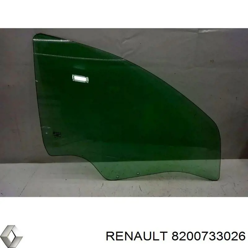 8200733026 Renault (RVI) Szyba drzwi prawych przednich