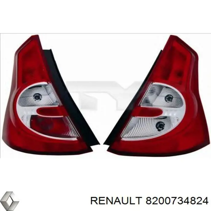 Do koszyka 8200734824 Renault (RVI) Lampa zespolona tylna prawa