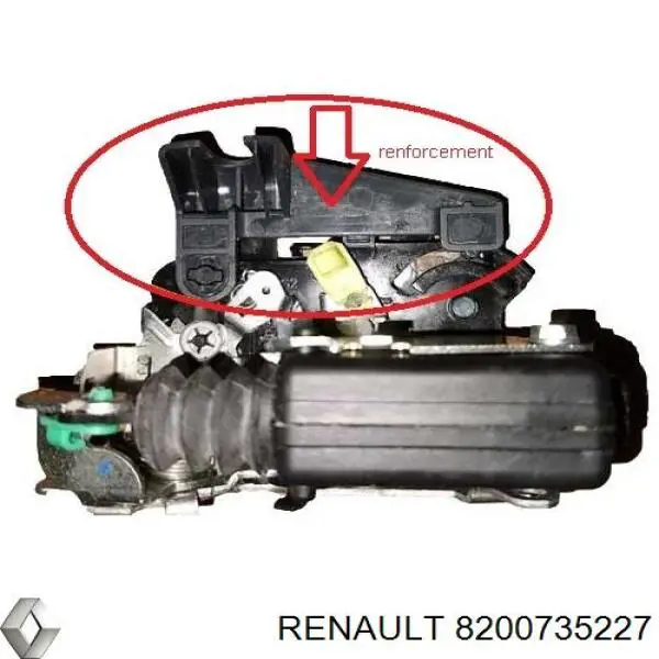 Do koszyka 8200735227 Renault (RVI) Zamek drzwi przednich lewych