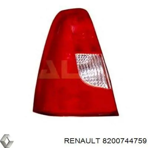 Do koszyka 8200744759 Renault (RVI) Lampa zespolona tylna prawa