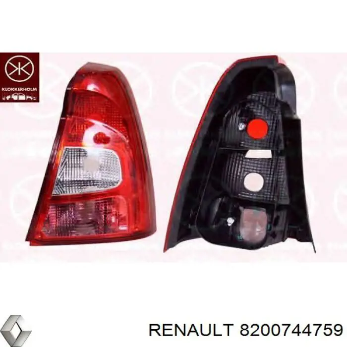 8200744759 Renault (RVI) Lampa zespolona tylna prawa