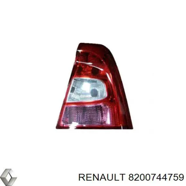 Lampa zespolona tylna prawa Renault (RVI) 8200744759 cena, od 37,93 USD