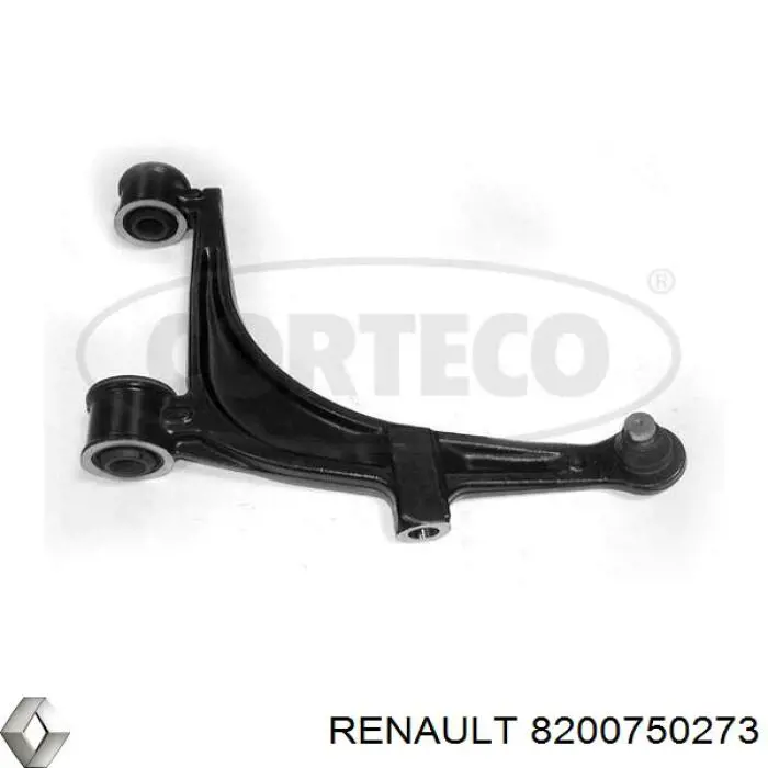 8200750273 Renault (RVI) Wahacz zawieszenia przedniego dolny lewy