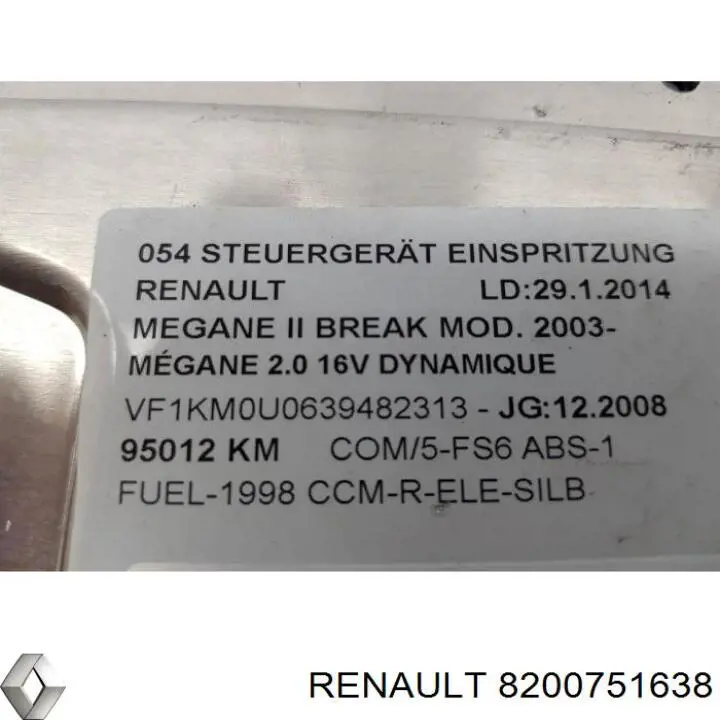 8200751638 Renault (RVI) Cewka zapłonowa