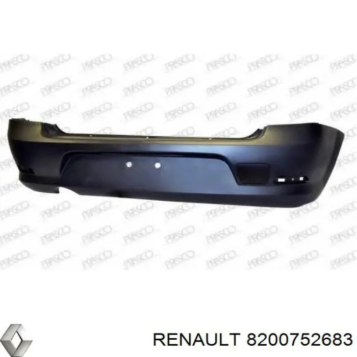 Do koszyka 8200752683 Renault (RVI) Zderzak tylny