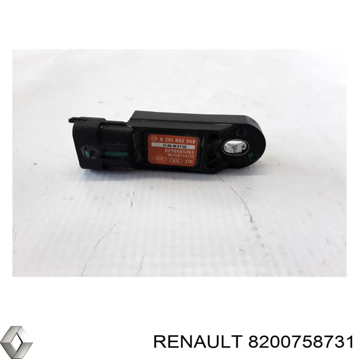 Do koszyka 8200758731 Renault (RVI) Czujnik ciśnienia w kolektorze ssącym, MAP