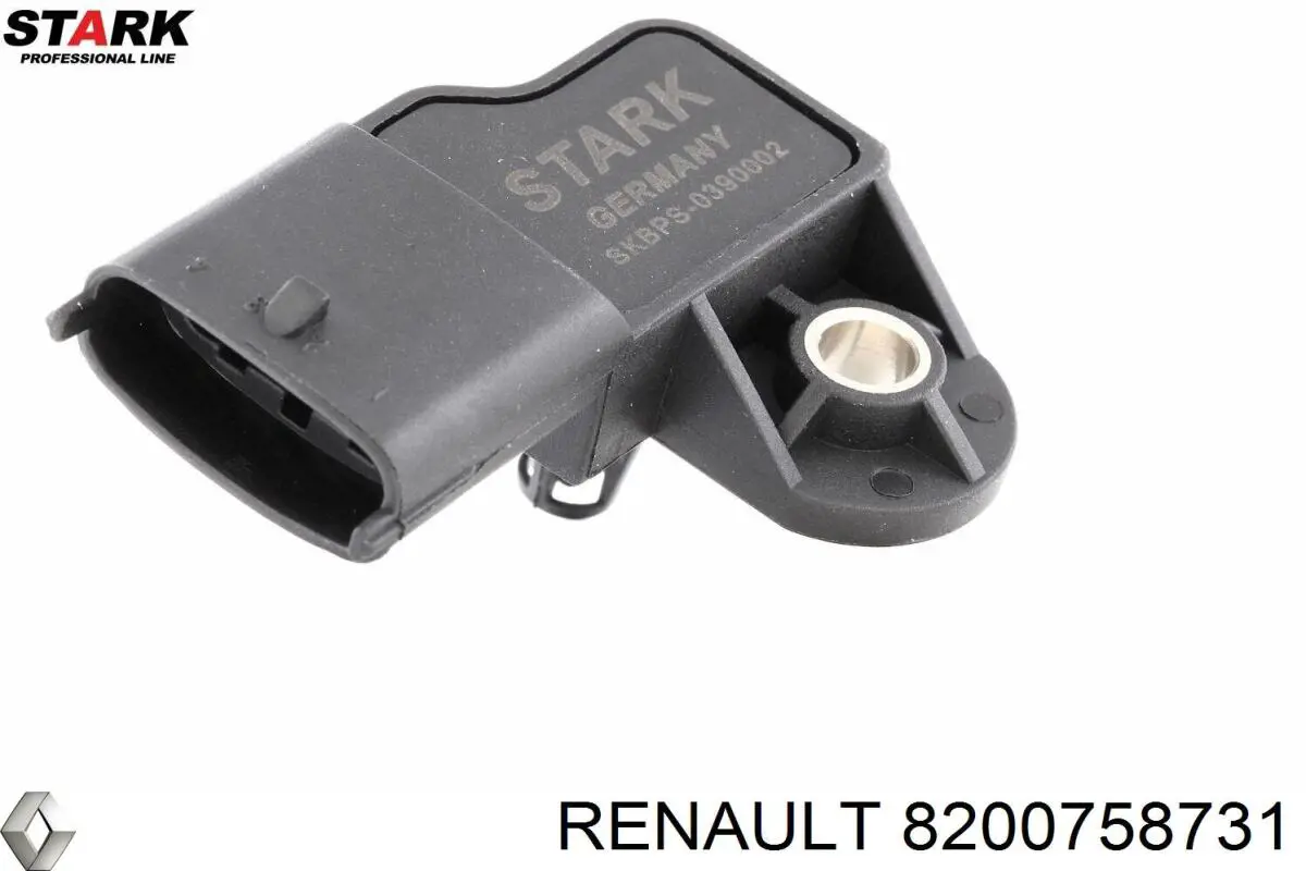 8200758731 Renault (RVI) Czujnik ciśnienia w kolektorze ssącym, MAP