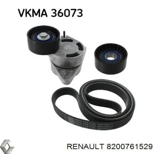 Napinacz paska napędowego Renault (RVI) 8200761529 cena, od 23,28 USD