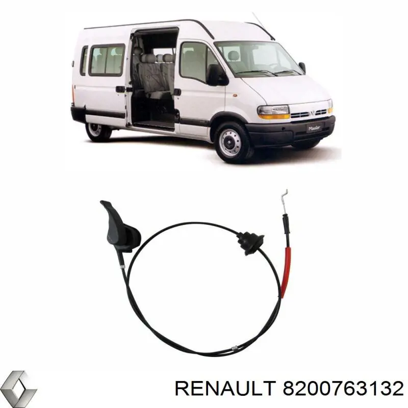 Linka otwierania maski Renault (RVI) 8200763132 cena, od 105,47 USD