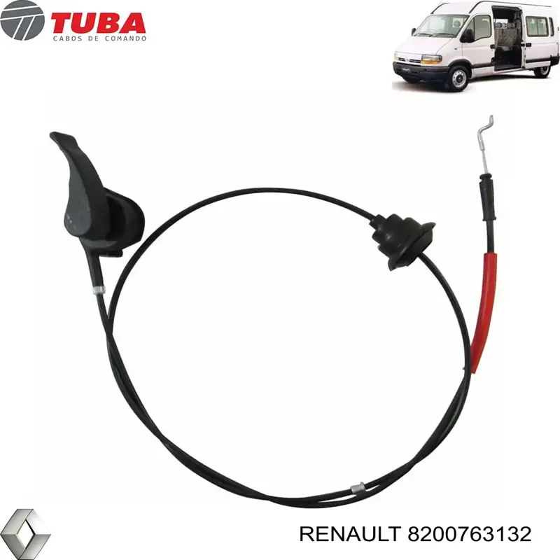 Linka otwierania maski Opel Movano 