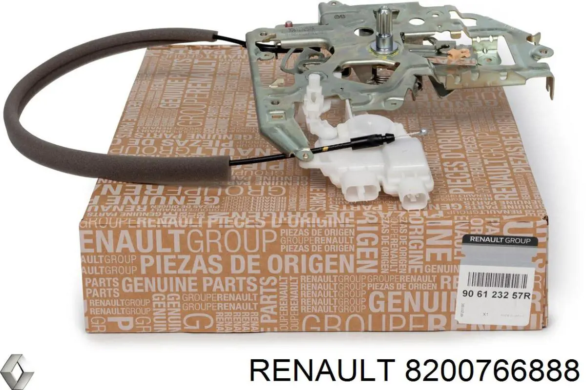 Do koszyka 8200766888 Renault (RVI) Zamek drzwi tylnych prawych skrzydłowych