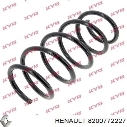 Sprężyna przednia Renault (RVI) 8200772227 cena, od 39,01 USD