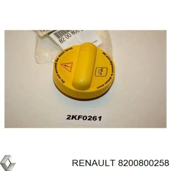 Korek wlewu oleju Renault (RVI) 8200800258 cena, od 6,29 USD