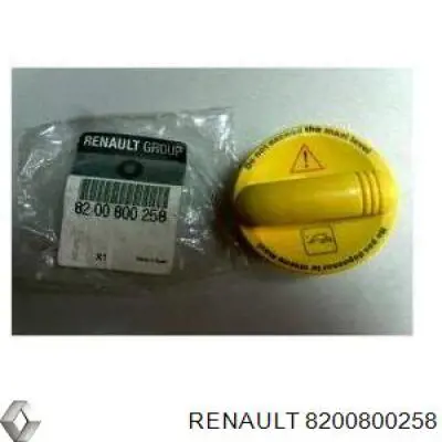 Do koszyka 8200800258 Renault (RVI) Korek wlewu oleju