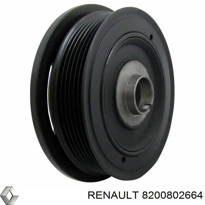 Koło pasowe wału korbowego 8200802664 Renault (RVI)