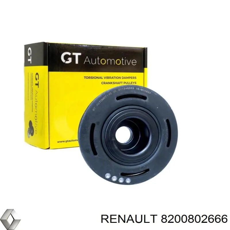 Koło pasowe wału korbowego Renault (RVI) 8200802666