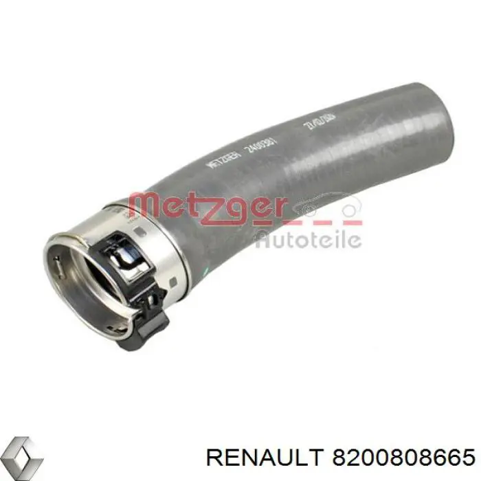 Do koszyka 8200808665 Renault (RVI) Przewód (króciec) intercoolera