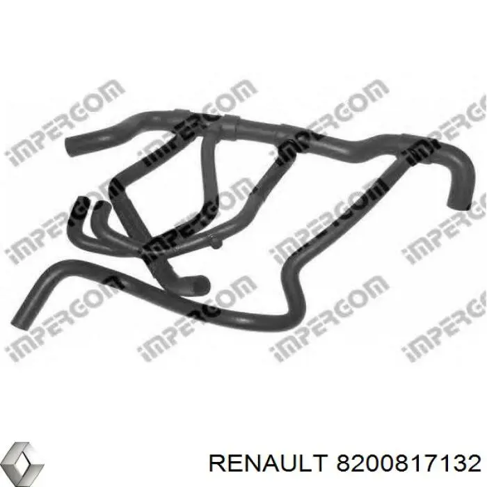 8200817132 Renault (RVI) Przewód (króciec) chłodnicy dolny