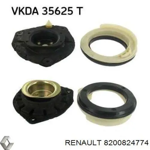 8200824774 Renault (RVI) Łożysko podporowe amortyzatora przedniego