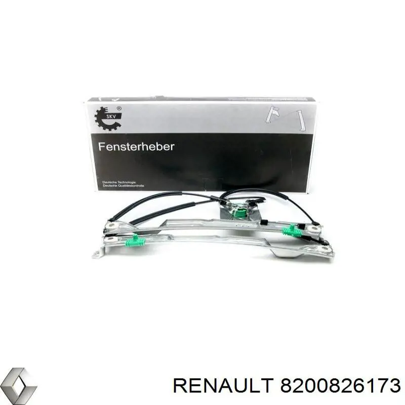 Do koszyka 8200826173 Renault (RVI) Mechanizm podnoszenia szyby drzwi przednich prawych