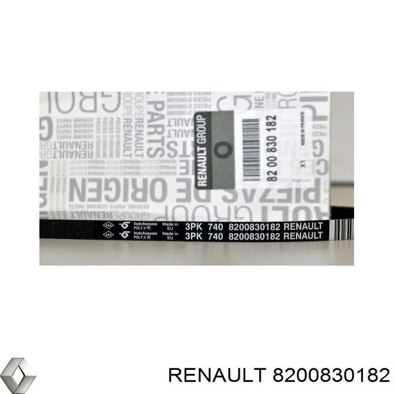 Pas napędowy mechanizmów Renault (RVI) 8200830182 cena, od 6,69 USD