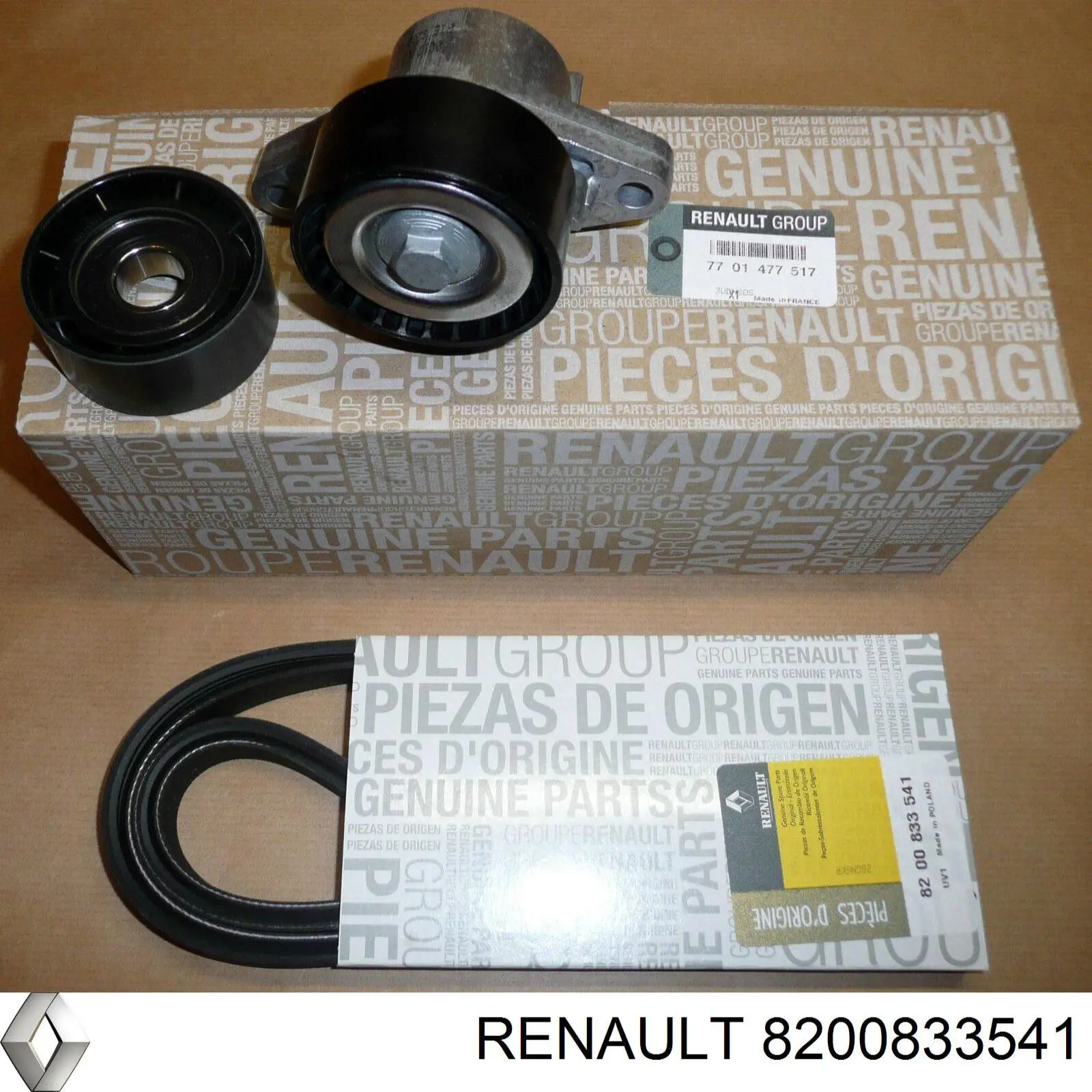 Do koszyka 8200833541 Renault (RVI) Pas napędowy mechanizmów