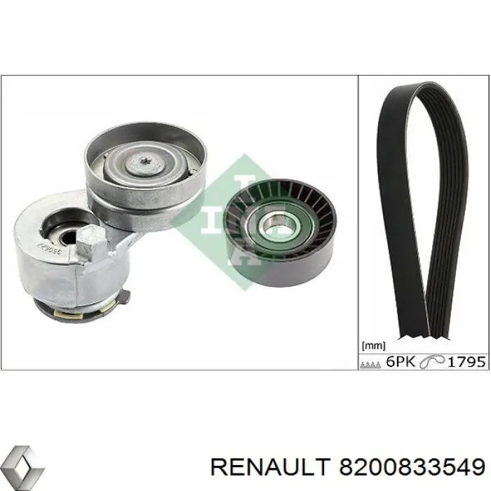 8200833549 Renault (RVI) Pas napędowy mechanizmów