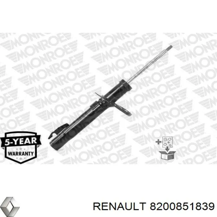 Amortyzator przedni Renault (RVI) 8200851839 cena, od 51,24 USD