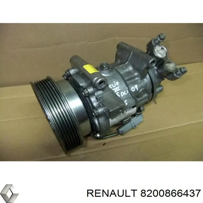 Sprężarka klimatyzacji 8200866437 Renault (RVI)