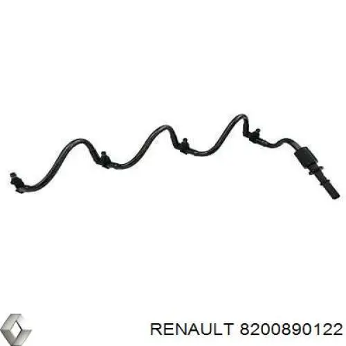 Rurka paliwa, zwrotna od wtryskiwaczy 8200890122 Renault (RVI)