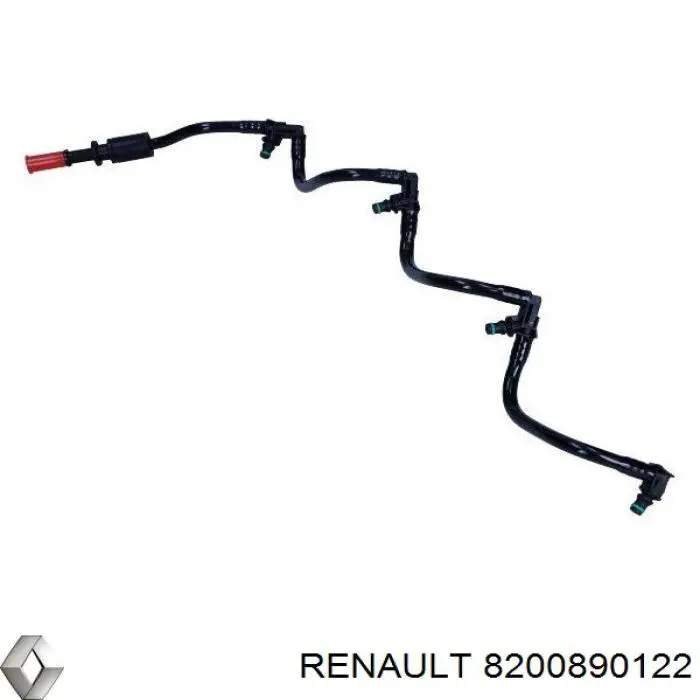 8200890122 Renault (RVI) Rurka paliwa, zwrotna od wtryskiwaczy