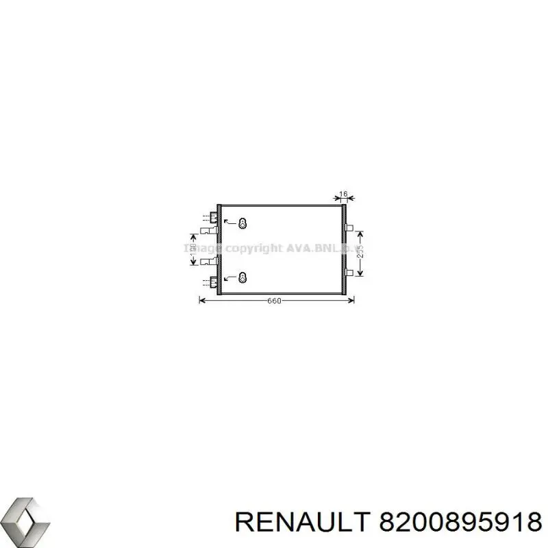 Do koszyka 8200895918 Renault (RVI) Chłodnica klimatyzacji