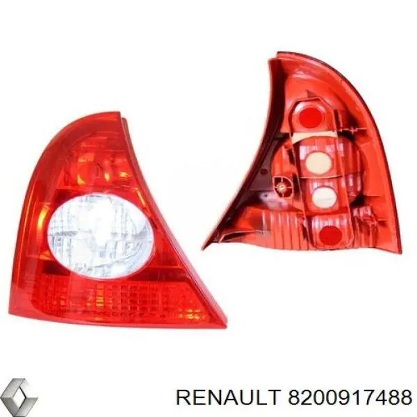 Lampa zespolona tylna lewa Renault (RVI) 8200917488 cena, od 41,22 USD