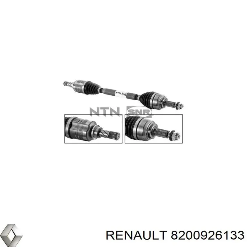 8200926133 Renault (RVI) Półoś napędowa przednia lewa