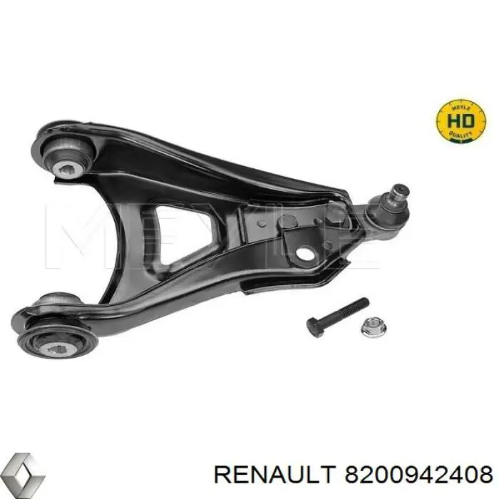 Do koszyka 8200942408 Renault (RVI) Wahacz zawieszenia przedniego dolny prawy