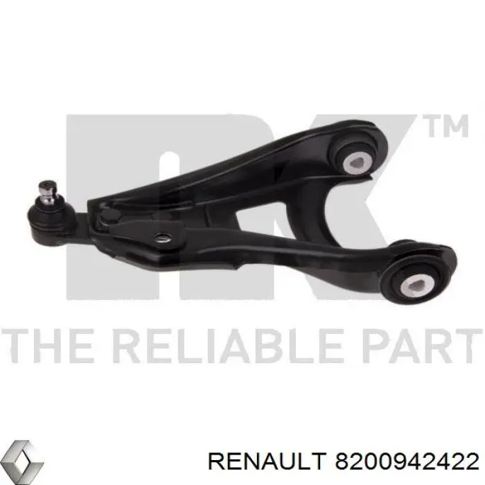 Wahacz zawieszenia przedniego dolny lewy Renault (RVI) 8200942422 cena, od 56,31 USD