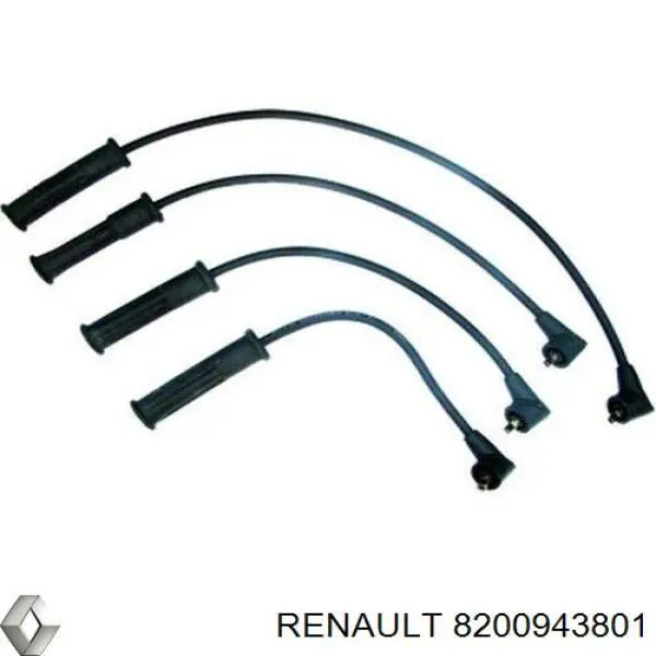 Zestaw przewodów wysokiego napięcia Renault (RVI) 8200943801 cena, od 14,48 USD